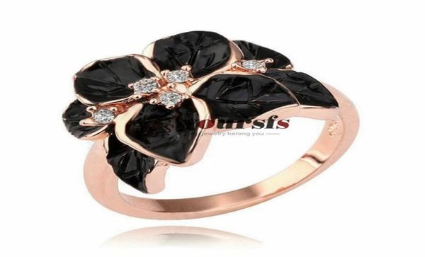 

yoursfs fashion jewelry 18k gold plated flower design colorful crystal cocktail ring women gift1835544, Silver