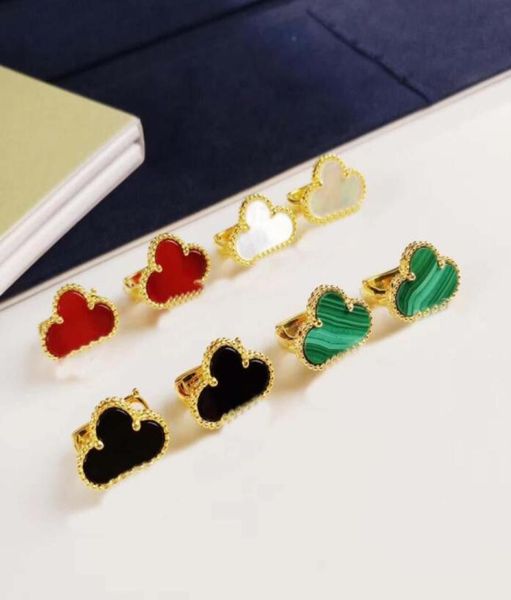 

s925 silver luxurious quality 15cm size flower of charm earring with stamp and nature stone for women wedding jewelry gift have s4315769, Golden