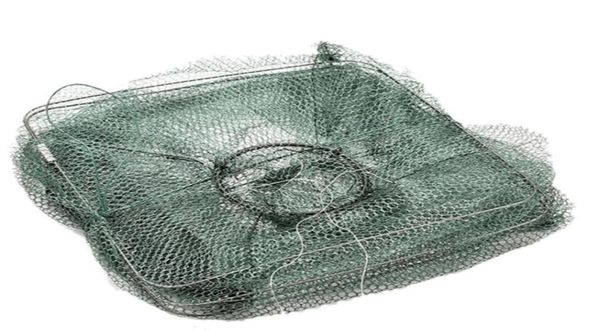 

2019 new folding fish minnow crab fishing bait shrimp trap cast net cage fi5832172