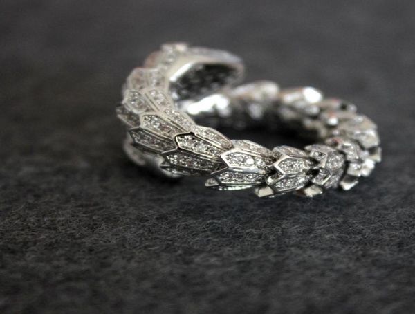 

diamond ring women open animal silver rings wedding party fine jewelry size2730856