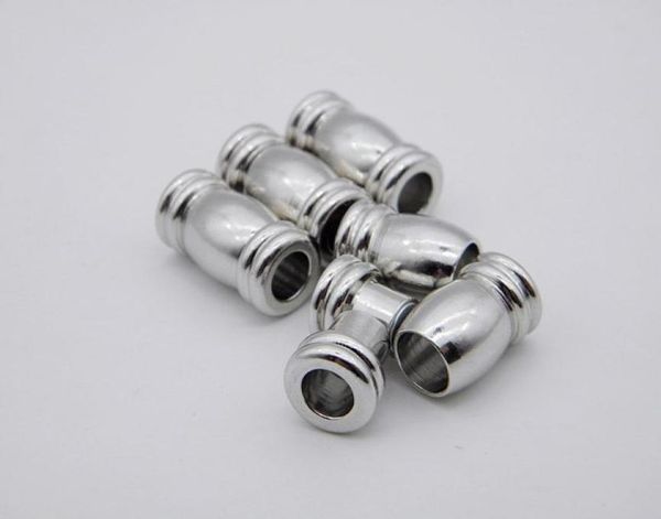 

new arrival magnetic clasps 4mm 5 mm leather cord bracelet connectors for diy jewelry making accessories magnet bracelet joint4687419, Blue;slivery