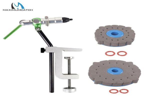 

maximumcatch new iron rotary vice tvc with heavy duty base fly tying vise49575218193352
