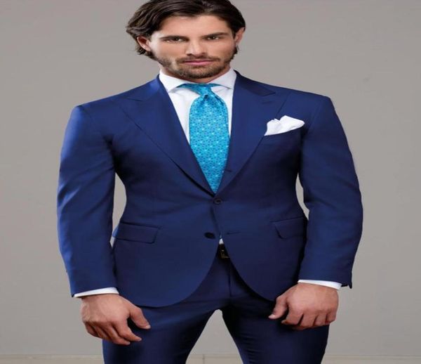 

custom made blue color slim fit two buttons business groom tuxedo process lapel groomsmen 2021 men wedding suits2283465, Black;gray