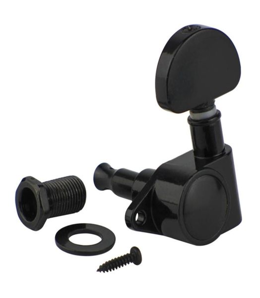 

6pcs left inline sealed guitar tuning pegs locking machine heads for grover guitar replacement1827073