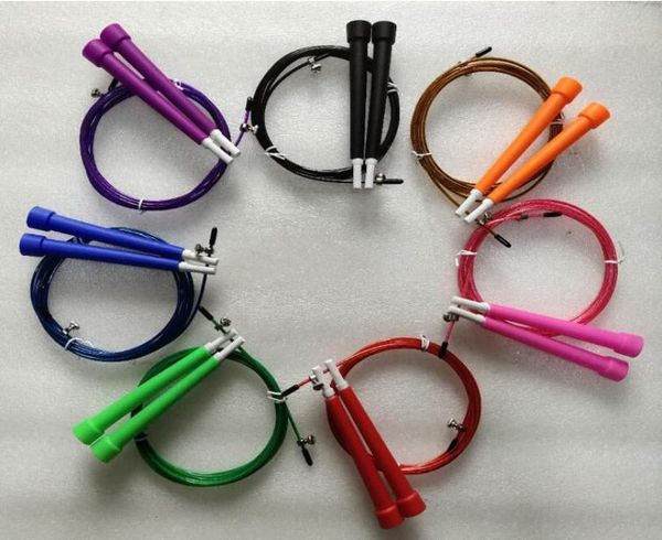 

jump ropes 7 colors crossfit jump rope adjustable jumping rope aluminum skipping ropes fitness speed skip training equipment cca125359048