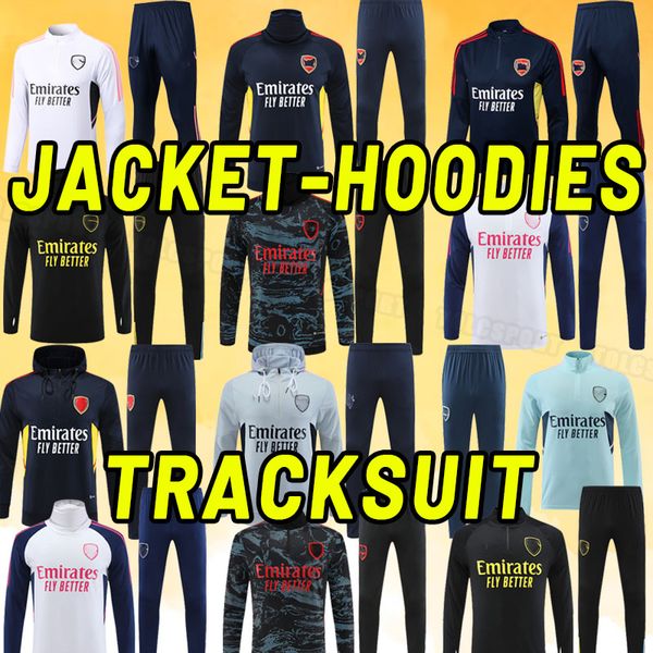 

long sleeve 23 24 soccer tracksuits rice jorginho havertz jesus smith rowe saka trossard martinelli tierney 2023 24 nketiah football shirt m, Black