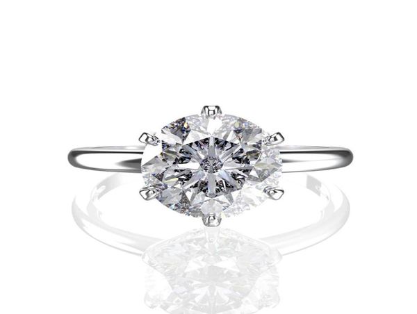 

fashion brand engagement rings for women 100 real silver 925 jewelry created moissanite gemstone ring fine jewelry gifts8656548, Golden;silver
