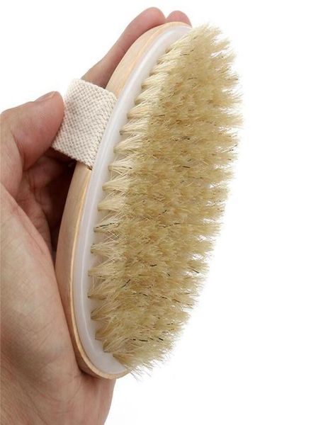 

dry skin body soft natural bristle brush wooden bath shower bristle brush spa body brush without handle6496479