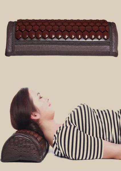 

massager nursing neck stone pillow tourmaline cervical pillow health cushion maifan stone rebound cotton health cushion4192217