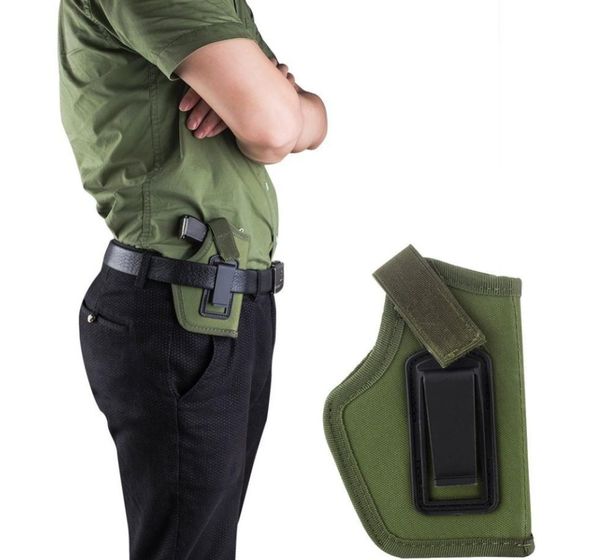 

600d waterproof tarpaulin universal hidden compact holster suitable for 2in wide belts fits both men and women8240896, Black;green