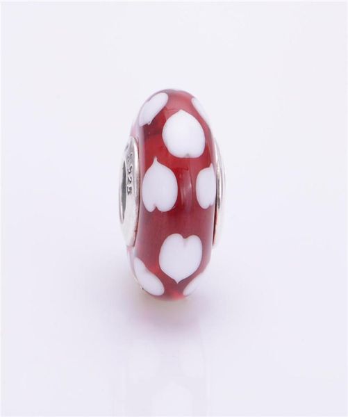 

red and white murano hearts s925 silver fits style bracelets 790948 h85836457, Black