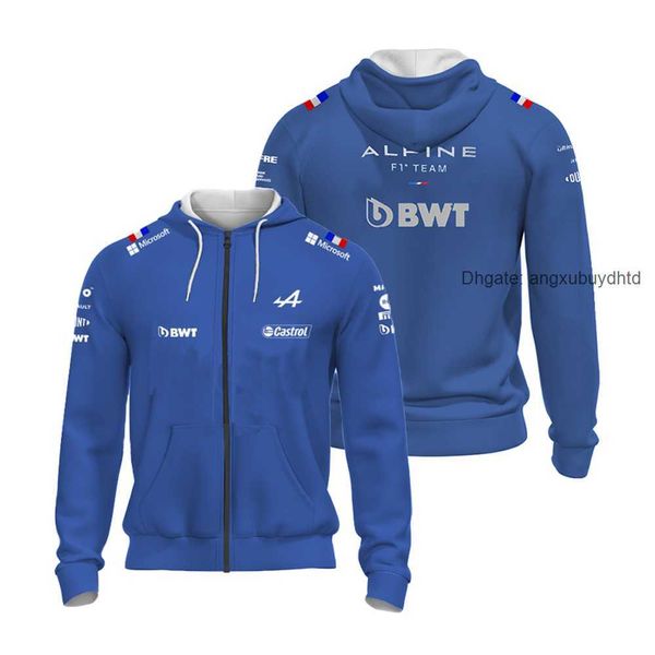 

men's hoodies sweatshirts 2022 formula one alpine f1 team official motorsport race shirt selling blue 2022 clothing hoodie, Black