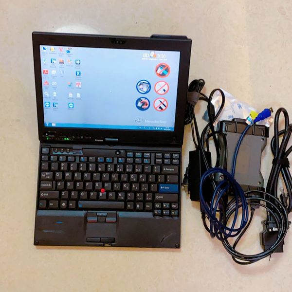 

mb star c6 vci diagnosis tool doip v06.2023 software x-entry epc wis dts used tablet x220t i7 cpu 8g touch screen wifi connection 480gb ssd