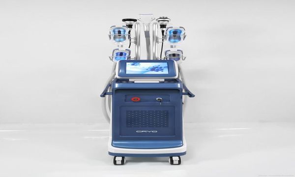 

super powerful 4 cryo handle cryolipolysis together working double chin removal weight loss laser fat zing shaping cavitation 9184021