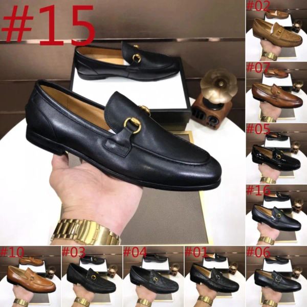 

luxurious designer men dress shoes genuine leather black brown moccasins business handmade shoe g formal party office wedding men loafer kxe