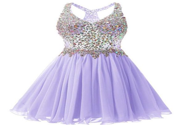 

2021 new sweetheart crystal prom dresses homecoming dress with sequins for girls juniors graduation party formal gown bh015816851, Blue;pink