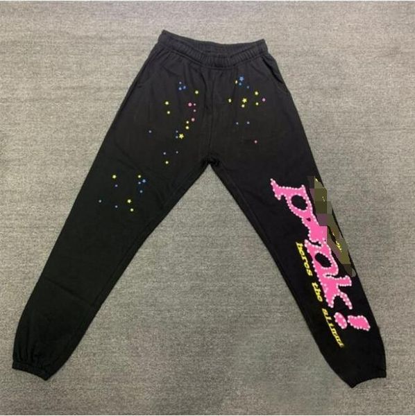 

men's hoodies sweatshirts puff print sp5der hoodie men women heavy fabric spider web sweatshirts pullover g220908j, Black