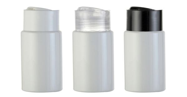 

50pcs30ml empty white small shampoo plastic containers with disc cap sample liquid soap bottle press lidcosmetic packaging4685003