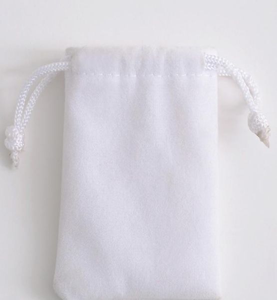 

3 sizes pure white velvet jewelry pouch gift present package fit for necklace bracelet earring christmas bags3977315, Pink;blue