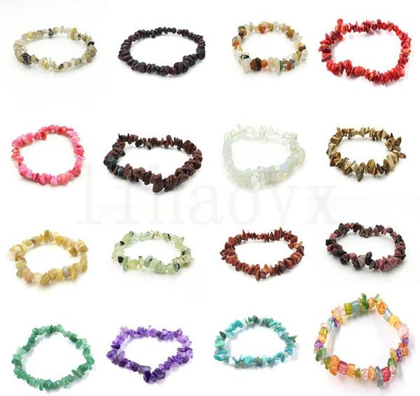 

natural healing crystal sodalite chip gemstone stretch bracelet natural mixed gemstone chakra fashion bracelet lover bracelets dc41557256, Black
