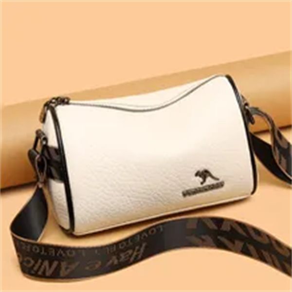 

stone pattern soft leather shoulder crossbody bags for women 2023 luxury women's handbags female messenger tote sac, White;black