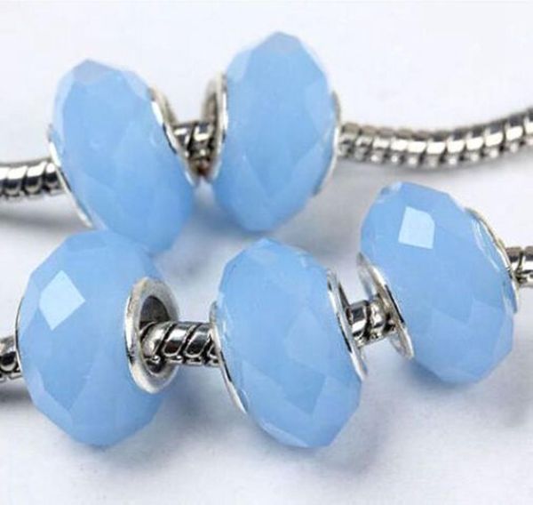 

50pcslot blue jade faceted crystal beads for jewelry making loose charms diy beads for bracelet whole in bulk low 8412549