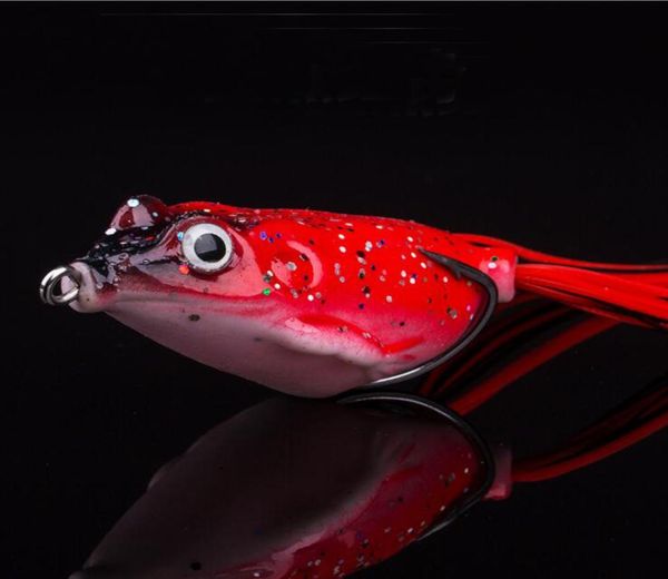 

3d soft lures fishing lure bait tackle 55cm13g rubber frog baits8651563
