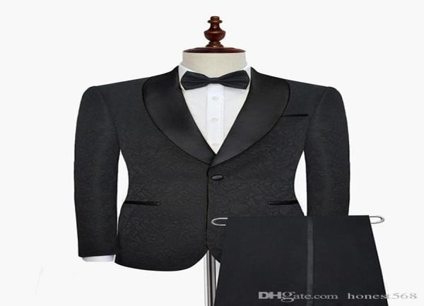 

black embossing tuxedos groom wedding men suits mensweddingsuits tuxedo costumes de smoking pour hommes men jacket pants tie 0187665015, Black;gray