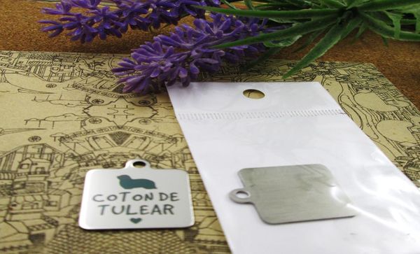 

40pcsquotcoton de tulear dogquotstainless steel charms more style for choosing diy charms pendants for necklace3871986, Bronze;silver