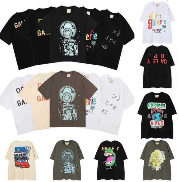 

men's t-shirts galleries depts designer summer gallary shirt alphabet printed star same round neck short sleeve t-shirt for men and wom, White;black