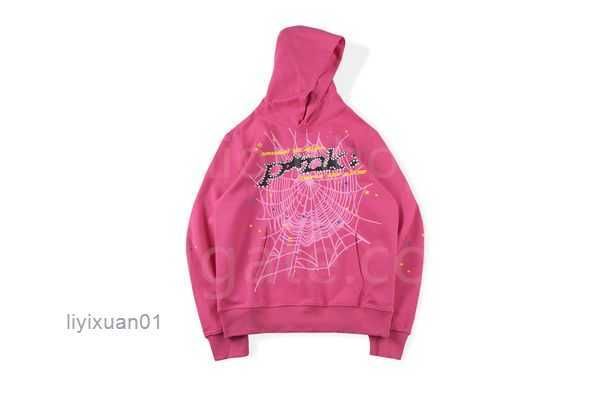 

spider men's hoodies sweatshirts black brown hoodie sports suit real p tracksuit web pullovers sp5der 555555 sweatpants s-xl a2l6