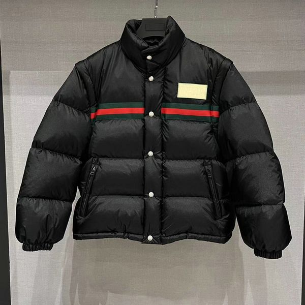 

men's jacket comfortable down jacket women's down jackets high-end hooded casual outdoor winter warm thickened zipper designer cou, Black;brown