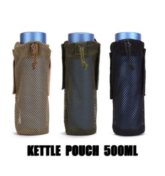 

pouch 500ml molle system water bottle pouch holder microfiber foldable tactical belt holder mounchain camping3201978