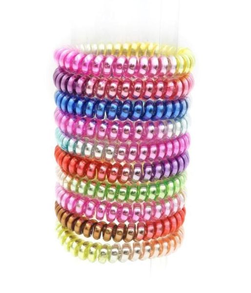 

hair accessories size 45cm colorful ring rope elastic bands for women gum telephone wire scrunchy q qylplk1622911