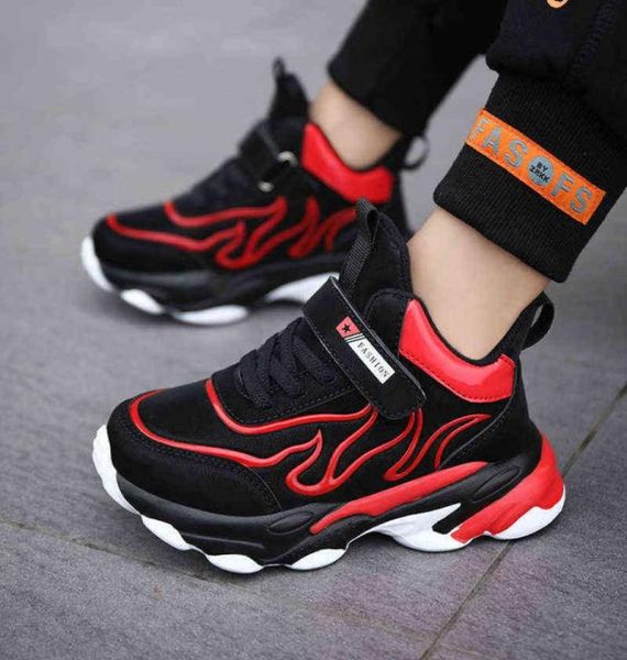 

fashion designer shoes for kids platform sneakers children tenis toddler girls shoes soft basketball sneakers boys hookloop new g8434135, Black;red