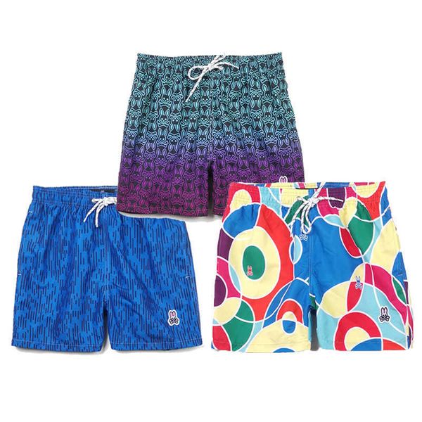 

psychos shorts bunnys pants womens men's skull rabbit print multi pocket ins fashion hip hop skateboarding casual street crtz loose sty, White;black