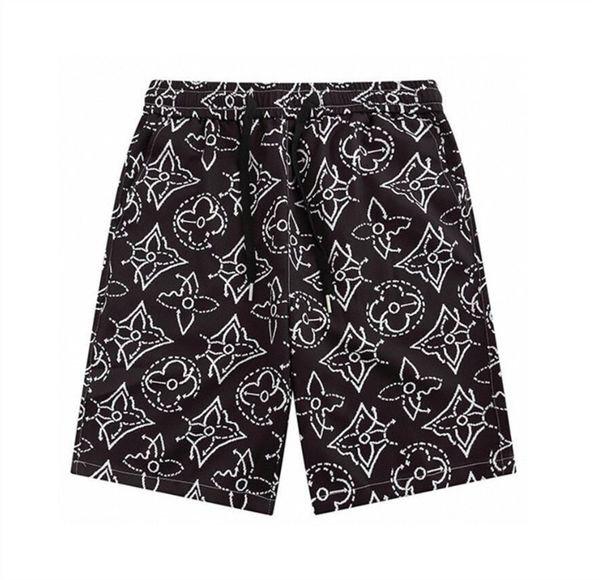 

2023 new men's shorts casual beach pants summer cool running pants polyester casual shorts with impeccable details and accessories 20, White;black