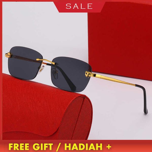 

luxury brands design sunglasses 2023 new kajia leopard head sunglass men's fashion trend framels women's optical glass, White;black