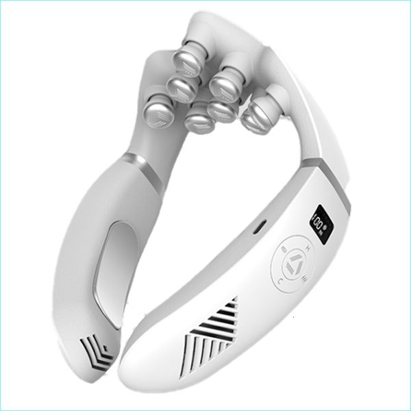 

massaging neck pillowws upgraded multifunctional neck massager with smart rechargeable heating ice roller for kneading cervical spine and ne