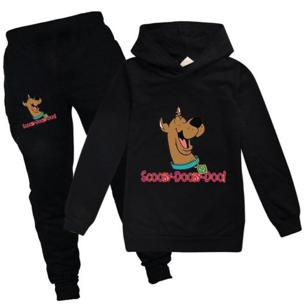 

autumn boy clothes set long sleeve casual sports children scooby doo boutique kids clothing toddler outfits girl camisetas 2011279317838, White