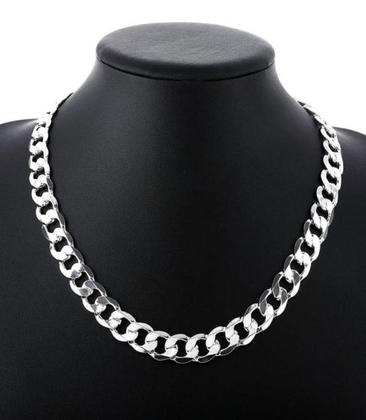 

kasanier 8mm width silver man necklaces fashion silver figaro jewerly 1624 inches man chain curb necklaces1178234