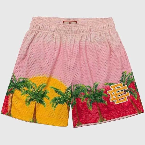 

ee american fashion shorts fitness casual men's muscle sports pants beachwear mesh quick drying shorts, White;black