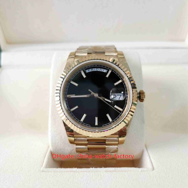 

bp factory mens watch 40mm 228238-0067 president 18k yellow gold sapphire watches asia 2813 2836 3255 movement mechanical automatic men&#039, Slivery;brown