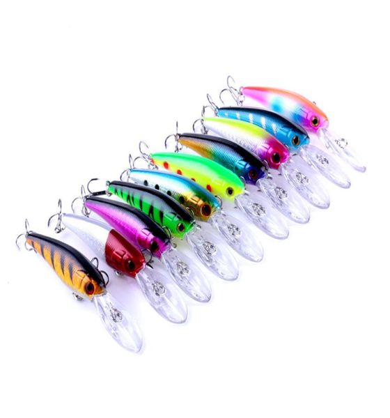 

2017 hard plastic laser 3d eyes shallow sinking minnow crank bait 95cm 8g wobblers artificial fishing lure3804065