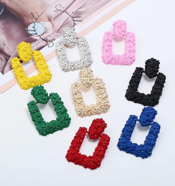 

new european and american style crossborder earrings jewelry alloy spray paint plating earrings jewelry whole6880379, Golden;silver