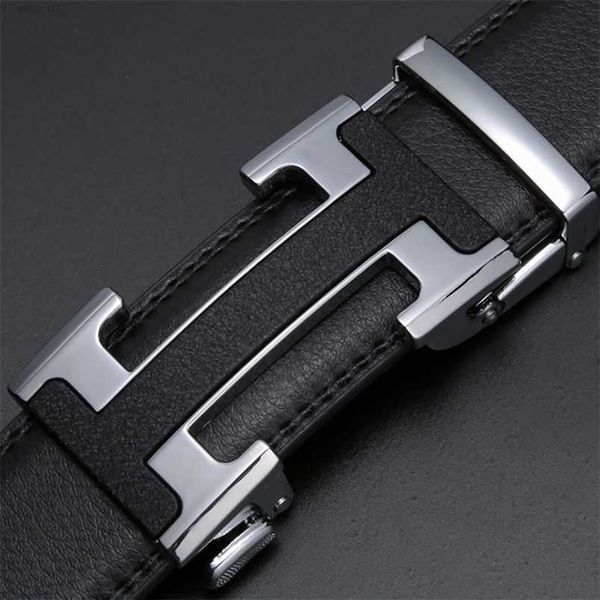 

luxury echain vintage designer h belts men women genuine real leather dress strap belt for jeans cinturones hombre 220415, Black;brown