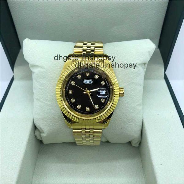 

afashion full brand wrist watches men male crystal style 40 mm date lluxury with steel metal band quartz clock rol 273, Slivery;golden