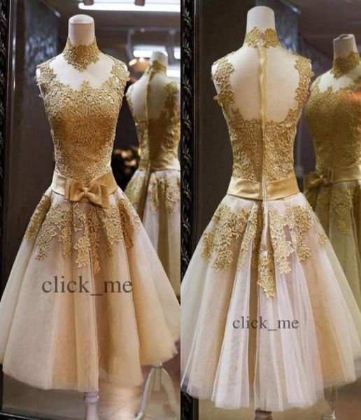 

high neck short prom dresses with lace appliques sheer neckline bowknot sashes short homecoming dress evening wear party gowns9371259, Blue;pink