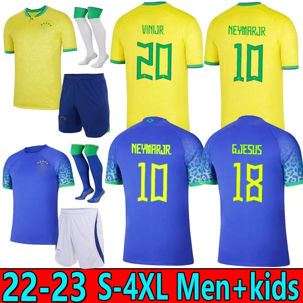 

s-4xl brazils 2023 soccer jerseys paqueta raphinha football shirt maillots marquinhos vini jr brasil richarlison men kids player version ney, Black;yellow