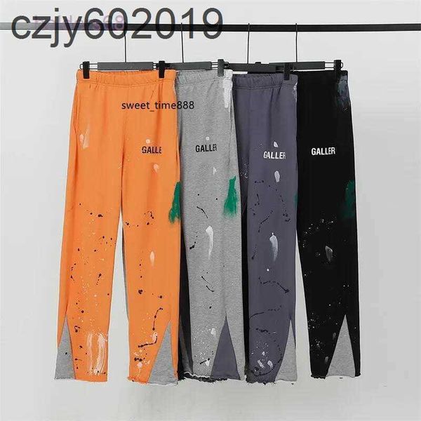 

men's jeans mens jeans pants galleryes sweatpants dept speckled letter print men's women's couple loose versatile casual stra, Blue